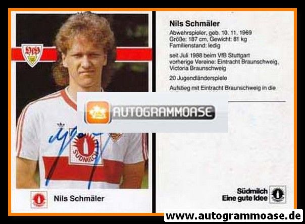 Autogramm Fussball | VfB Stuttgart | 1988 | Nils SCHMÄLER