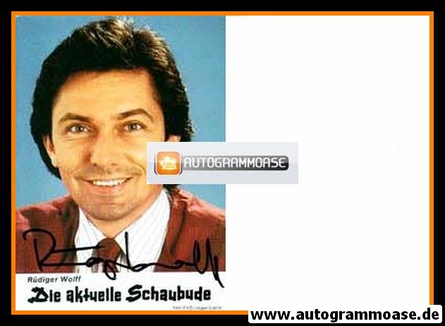Autogramm TV | NDR | Rüdiger WOLFF | 1980er "Aktuelle Schaubude"