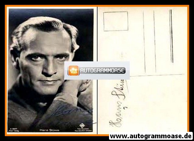 Autogramm Schauspieler | Hans STÜWE | 1930er (Portrait SW) Ross A2527-1