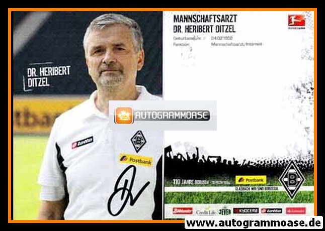 Autogramm Fussball | Borussia Mönchengladbach | 2010 | Dr. Heribert DITZEL