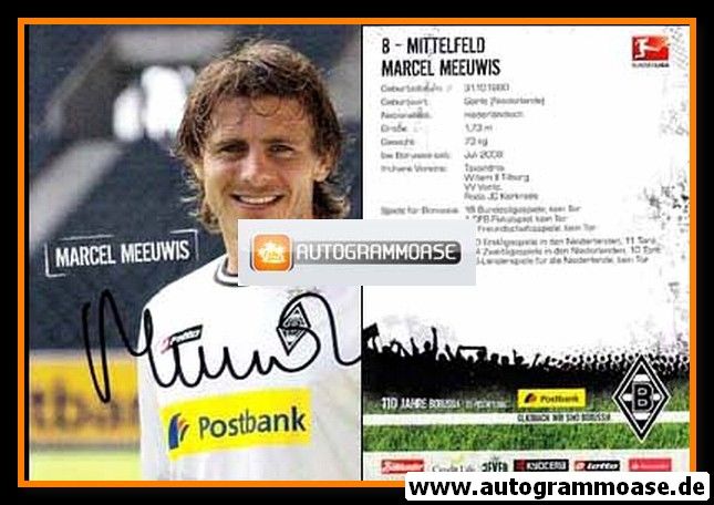 Autogramm Fussball | Borussia Mönchengladbach | 2010 | Marcel MEEUWIS