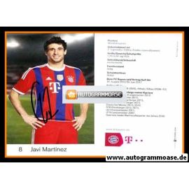 Autogramm Fussball | FC Bayern München | 2014 | Javier MARTINEZ