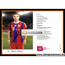 Autogramm Fussball | FC Bayern München | 2014 | Mario GÖTZE