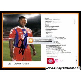 Autogramm Fussball | FC Bayern München | 2014 | David ALABA
