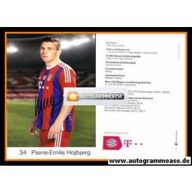 Autogramm Fussball | FC Bayern München | 2014 Druck | Pierre-Emile HOJBJERG (schwarz)