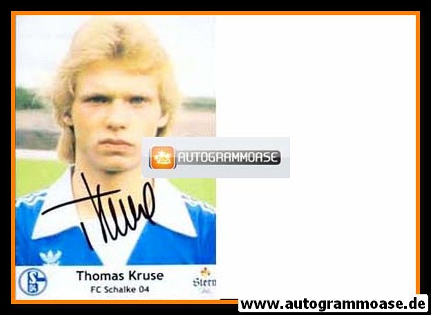 Autogramm Fussball | FC Schalke 04 | 1970er Foto Stern | Thomas KRUSE