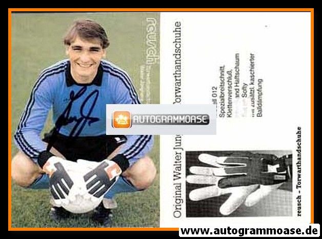 Autogramm Fussball | 1980er Reusch | Walter JUNGHANS (Portrait Color)_