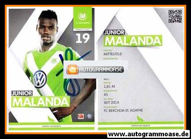 Autogramm Fussball | VfL Wolfsburg | 2014 | Junior MALANDA