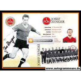 Autogramm Fussball | 1. FC Nürnberg | 1961 Retro | Josef ZENGER
