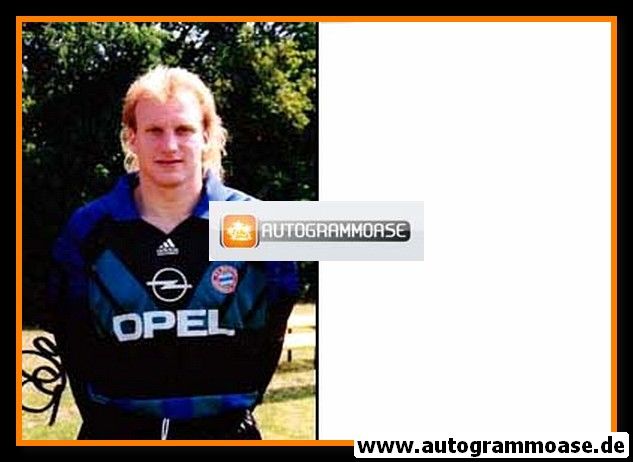 Autogramm Fussball | FC Bayern München | 1990er Foto | Sven SCHEUER (Opel)