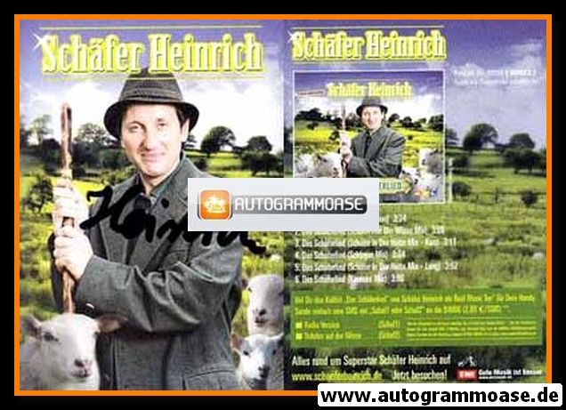 Autogramm Schlager | SCHÄFER HEINRICH | 2008 "Das Schäferlied"