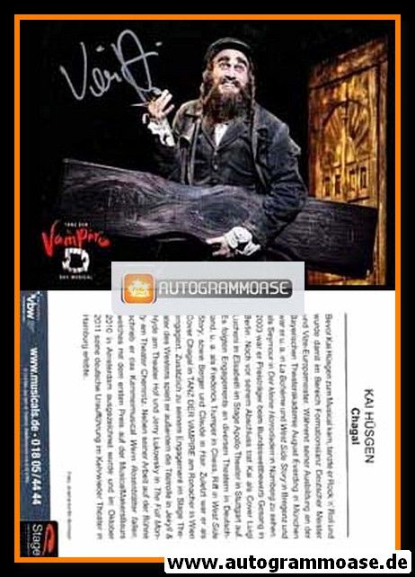 Autogramm Musical | Kai HÜSGEN | 2010er "Tanz Der Vampire" (Spielszene Color)