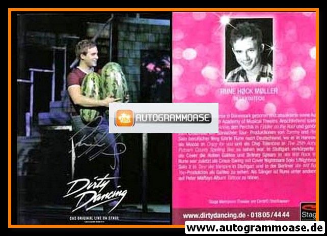 Autogramm Musical | Rune HOCK MOLLER | 2010er "Dirty Dancing"