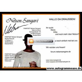 Autogramm Pop | Nelson SANGARE | 2010er (Portrait Color) DSDS