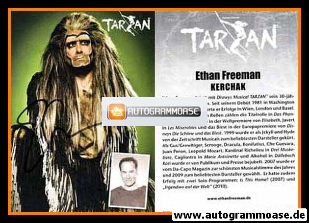 Autogramm Musical | Ethan FREEMAN | 2010er "Tarzan"