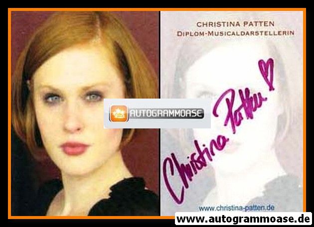 Autogramm Musical | Christina PATTEN | 2010er (Portrait Color)