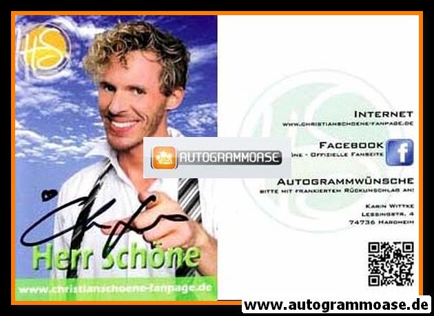Autogramm Musical | Christian SCHÖNE | 2010er (Herr Schöne) DSDS