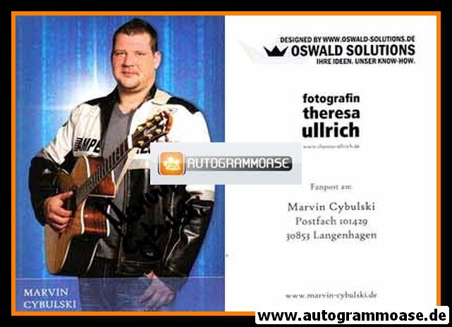 Autogramm Pop | Marvin CYBULSKI | 2010er (Portrait Color) DSDS