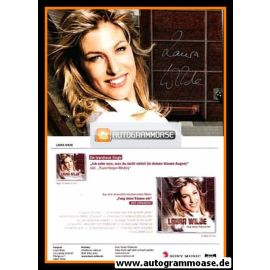 Autogramm Schlager | Laura WILDE | 2011 "Fang Deine Träume Ein" (Sony)