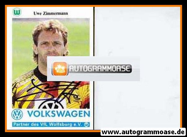 Autogramm Fussball | VfL Wolfsburg | 1993 | Uwe ZIMMERMANN