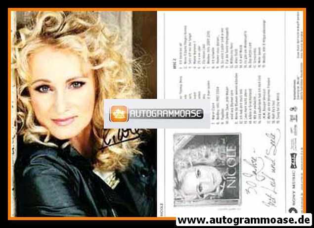 Autogramm Schlager | NICOLE | 2010 "30 Jahre" (Portrait Color Sony)