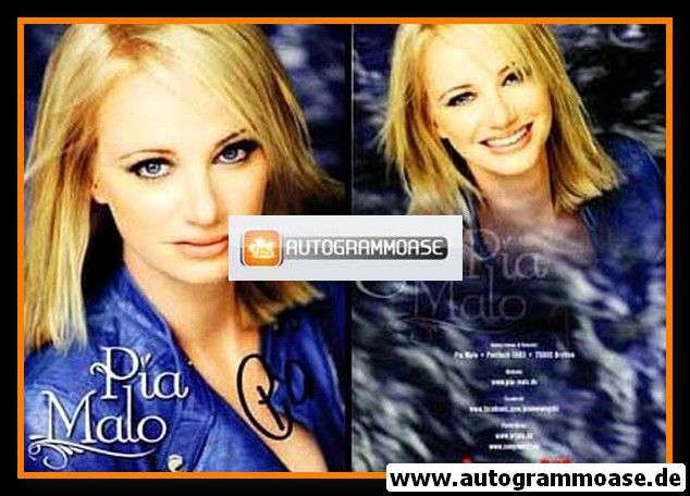 Autogramm Schlager | Pia MALO | 2010er (Portrait Color) Sony Ariola