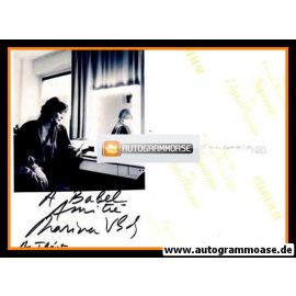 Autogramm Film (FR) | Marina VLADY | 1990er Foto (Portrait SW)