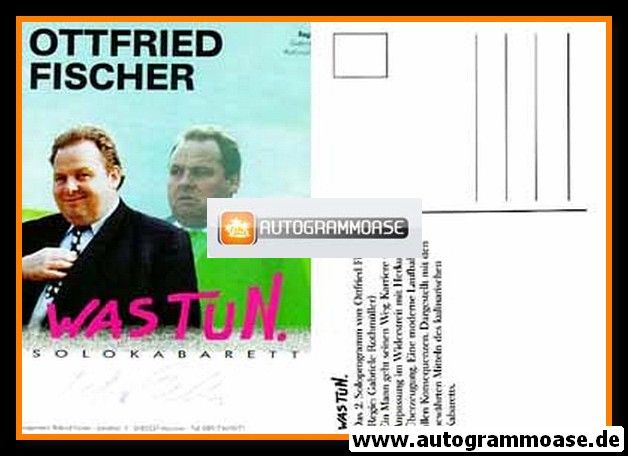 Autogramm Kabarett | Ottfried FISCHER | 1994 (Collage Color) "Was Tun"