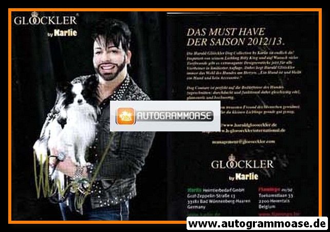 Autogramm Celebrity | Harald GLÖÖCKLER | 2012 (Karlie)