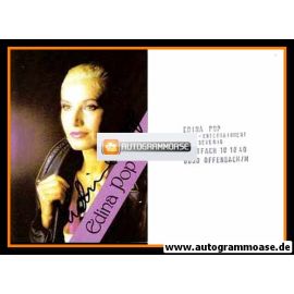 Autogramm Schlager | Edina POP | 1980er (Portrait Color)