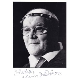 Autogramm Kabarett | Hanns Dieter HÜSCH | 1990er (Portrait SW) Schinner
