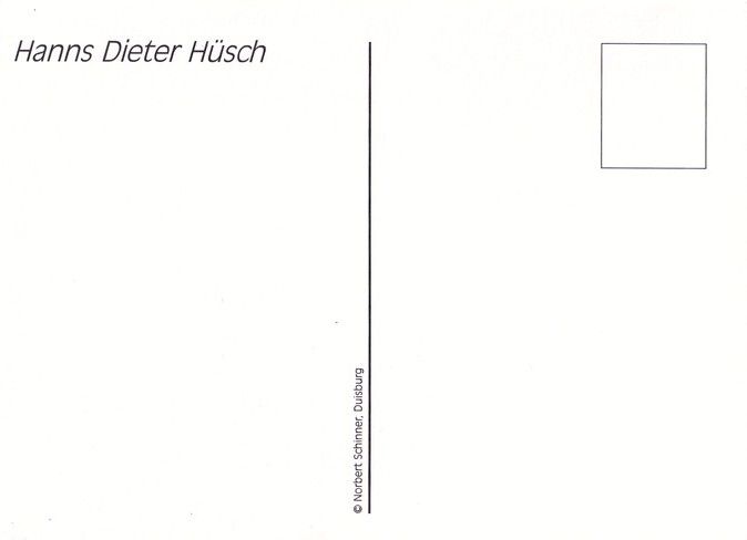 Autogramm Kabarett | Hanns Dieter HÜSCH | 1990er (Portrait SW) Schinner