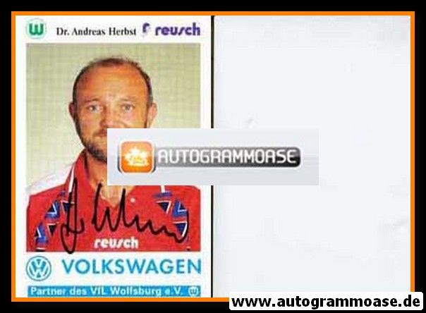 Autogramm Fussball | VfL Wolfsburg | 1994 | Dr. Andreas HERBST