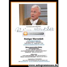 Autogramm Literatur | Rüdiger WARNSTÄDT | 2000er (Portrait Color)