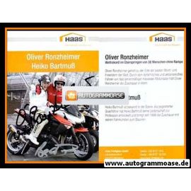 Autogramme Motorrad | Oliver RONZHEIMER + Heiko BARTMUSS | 2010er (Haas)