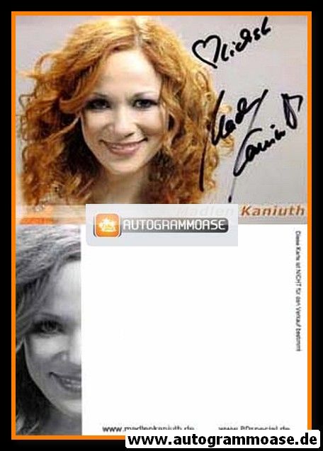 Autogramm Schauspieler | Madlen KANIUTH | 2000er (Portrait Color)