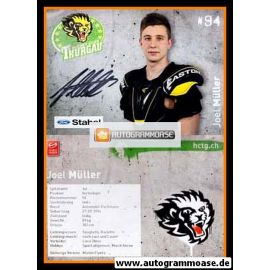 Autogramm Eishockey | Hockey Thurgau | 2014 | Joel MÜLLER