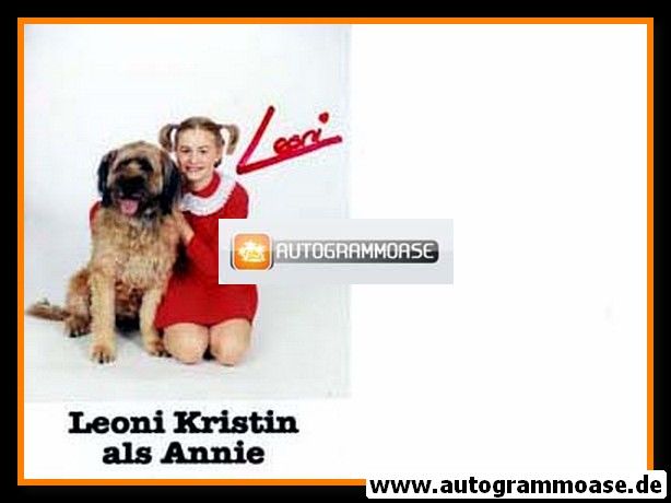 Autogramm Musical | Leoni KRISTIN | 1990er Foto "Annie"