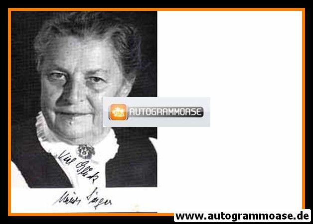 Autogramm Schauspieler | Maria SINGER | 1980er (Portrait SW)