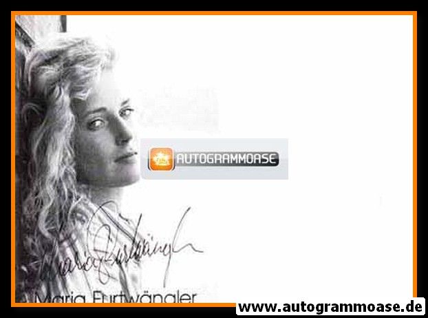 Autogramm Schauspieler | Maria FURTWÄNGLER | 1980er (Portrait SW)