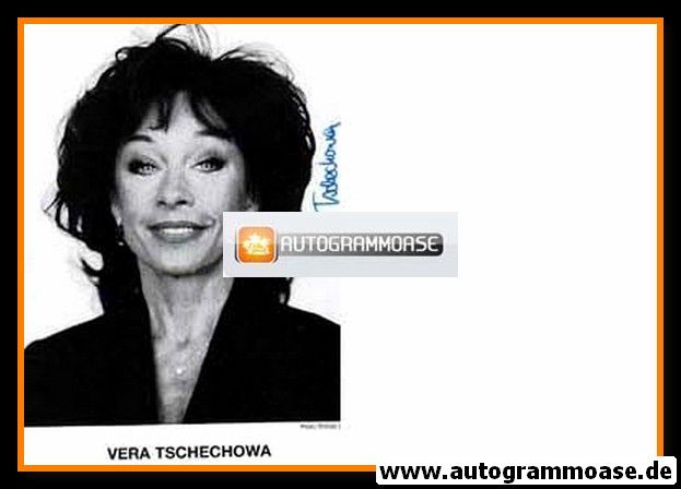 Autogramm Schauspieler | Vera TSCHECHOWA | 1990er (Portrait SW)