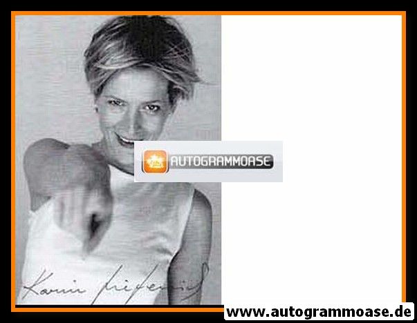 Autogramm Schauspieler | Karin GIEGERICH | 1990er (Portrait SW)