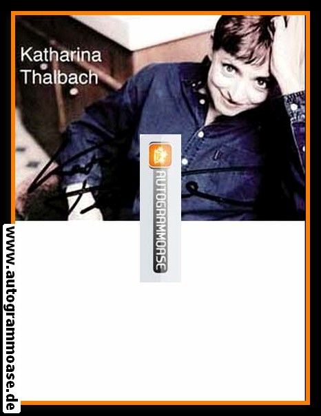 Autogramm Schauspieler | Katharina THALBACH | 1990er (Portrait Color)