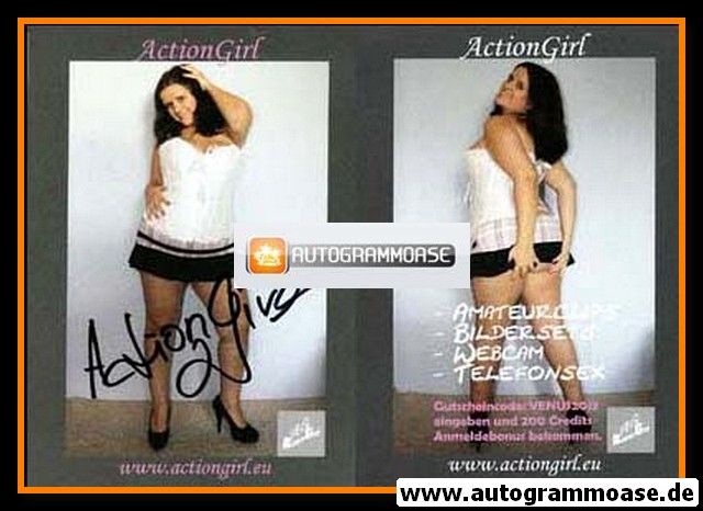 Autogramm Erotik | ACTION GIRL | 2013 (Venus Girl)