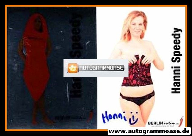 Autogramm Erotik | HANNI SPEEDY | 2010er (Berlin Intim)