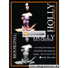 Autogramm Erotik | HOLLY | 2010er (Showstrip)