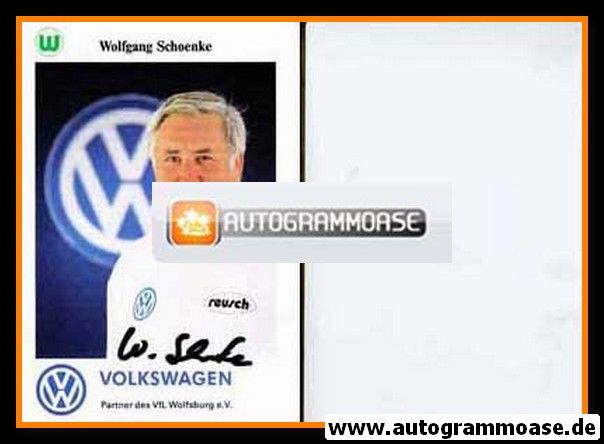 Autogramm Fussball | VfL Wolfsburg | 1995 | Wolfgang SCHOENKE