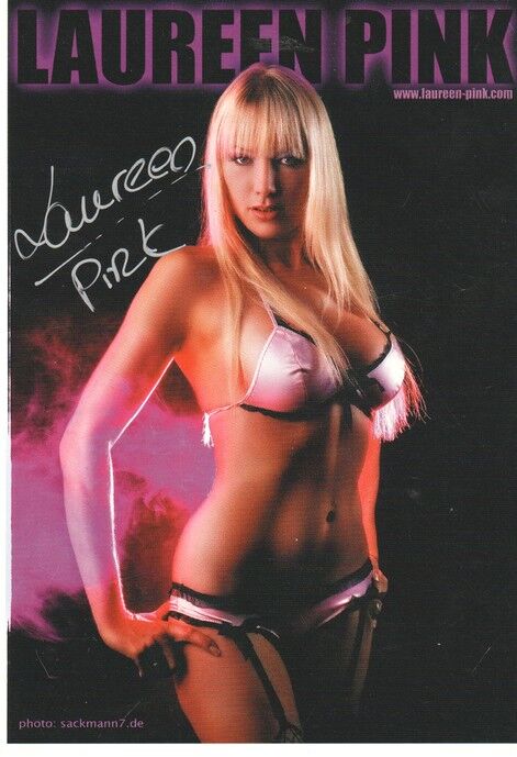 Autogramm Erotik | LAUREEN PINK | 2010er (Portrait Color)