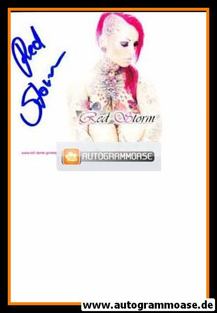 Autogramm Erotik | RED STORM | 2010er (Portrait Color) 3