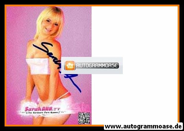 Autogramm Erotik | SARAH ANN | 2010er (Portrait Color)